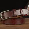 Länge:110-120cm Damen Echtleder Gürtel Weiblicher Taillengürtel Designer Gürtel Dornschließe Gürtelbreite:2,8 cm