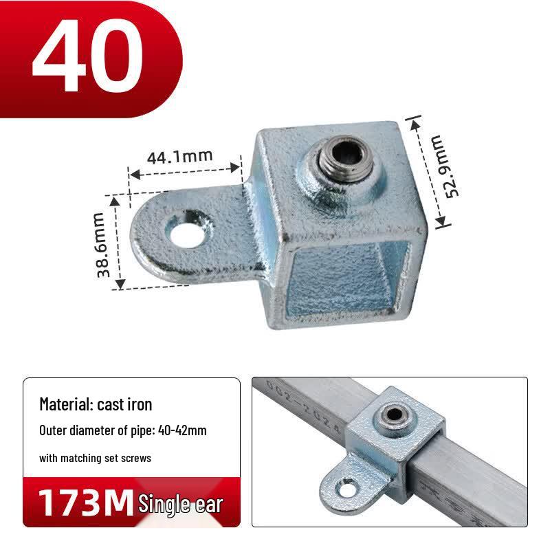 Weld-Free Galvanized Square Tube Connector Clip