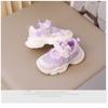Girls Shoes Spring and Autumn Sports Shoes Foot Stepping Lamp Mesh Children Baby Breathable Mesh Shoes Casual Shoes Medium and Small Children