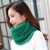 Fall Winter Warm Fashion Women Solid Color Pullover Neckerchief Knitted Scarf