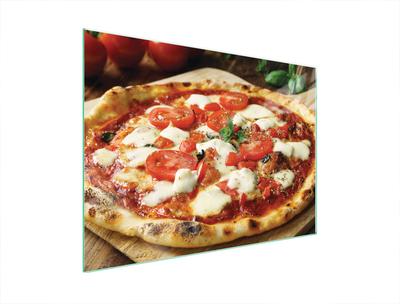 SZKLANA PŁYTA OCHRONNA NA KUCHENKĘ 70x52 PIZZA