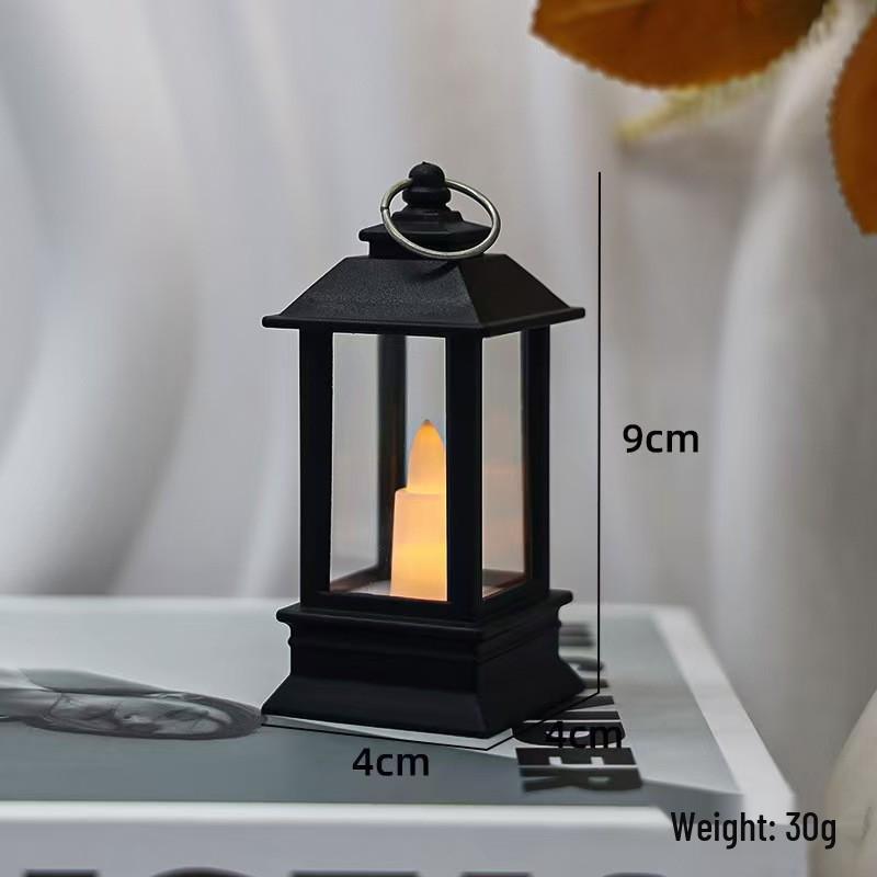 Vintage LED Kerosene Lamp: Electronic Candle Light for Christmas, Halloween, Bar, and Festival Decor