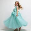 Little Girl Princess Wedding Gown Flower Girl Embroidered Long Dress