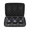 3pcs Blue LED Fishing Bite Alarms for Fishing Rod Water Resistant Adjustable Tone Volume Sensitivity Sound Alert