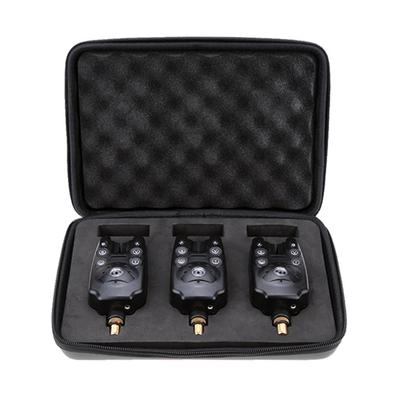 3pcs Blue LED Fishing Bite Alarms for Fishing Rod Water Resistant Adjustable Tone Volume Sensitivity Sound Alert