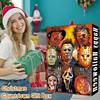 Halloween Advent Calendar 2025 24 Days Countdown Calendar with 24 Pcs Collectible Horror Pendants/Earrings Surprise Gifts for Halloween Decor