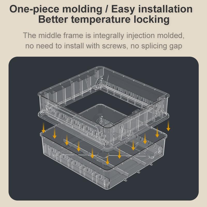 3-in-1 Eggs Incubator Automatic Water Adding Double Air Duct Mechanism Egg Incubator Upgrade 42 Fully Automatic Turning Hatcher Tool