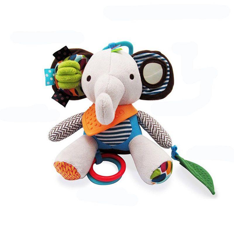 Baby Educational Toys Plush Stuffed Toy Stroller Hanging Animals Infant Mobile