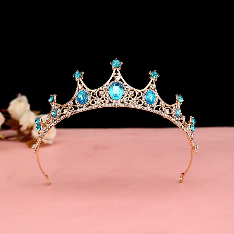 Black Baroque Crown Tiara Bride Eighteen Female Bar Mitzvah Birthday Princess Crown