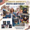 Canvas Toteväska Amerika 250-årsjubileum 2026 Minnesmärke USA-karta Design Hållbar Återanvändbar Shoppingväska med Långa Handtag för Vardagsbruk