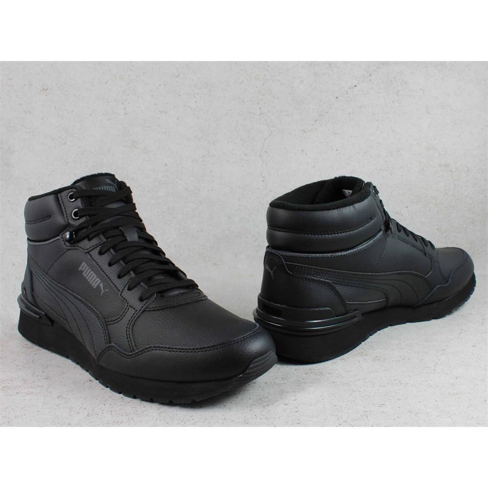 PUMA st runner v4 mid sneakers synthetic leather black