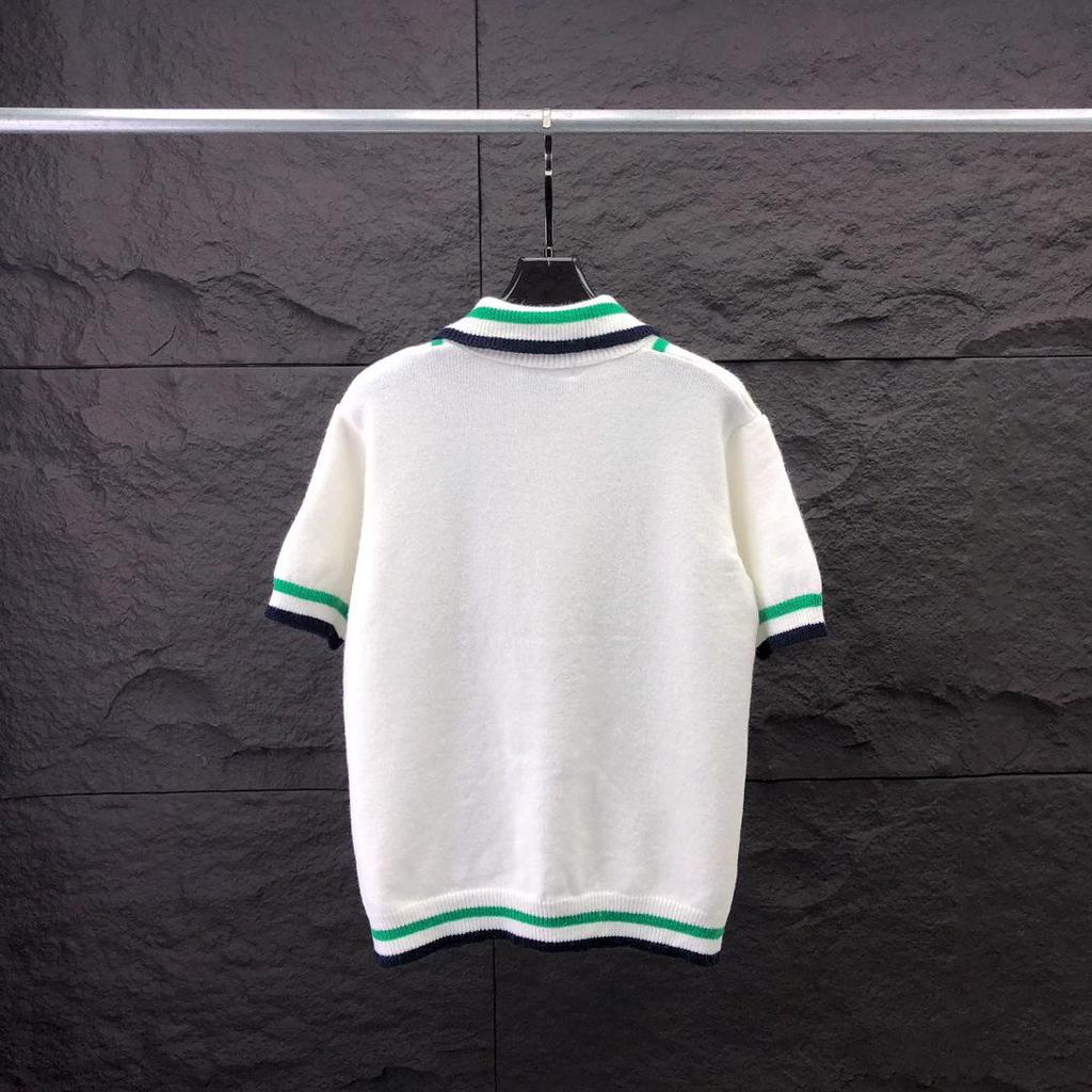 Unisex Europäischer & Amerikanischer Trendiger Jacquard-Streifen Strickpullover - Kurzärmeliges Woll-Design