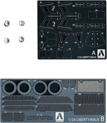 Aoshima Bunka Kyozai Teile Serie R35 Gemeinsame Teile Plastikmodell (AOSHIMA) 1/24 Detail-Up LBWorks GT-R Detail-Up