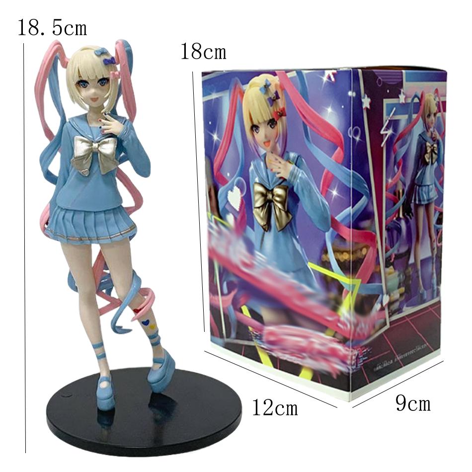 

18.5Cm Cute Chan Girl Anime Statue Pvc Articulated Action Figure Collectible Bishoujo Model Christmas Gift