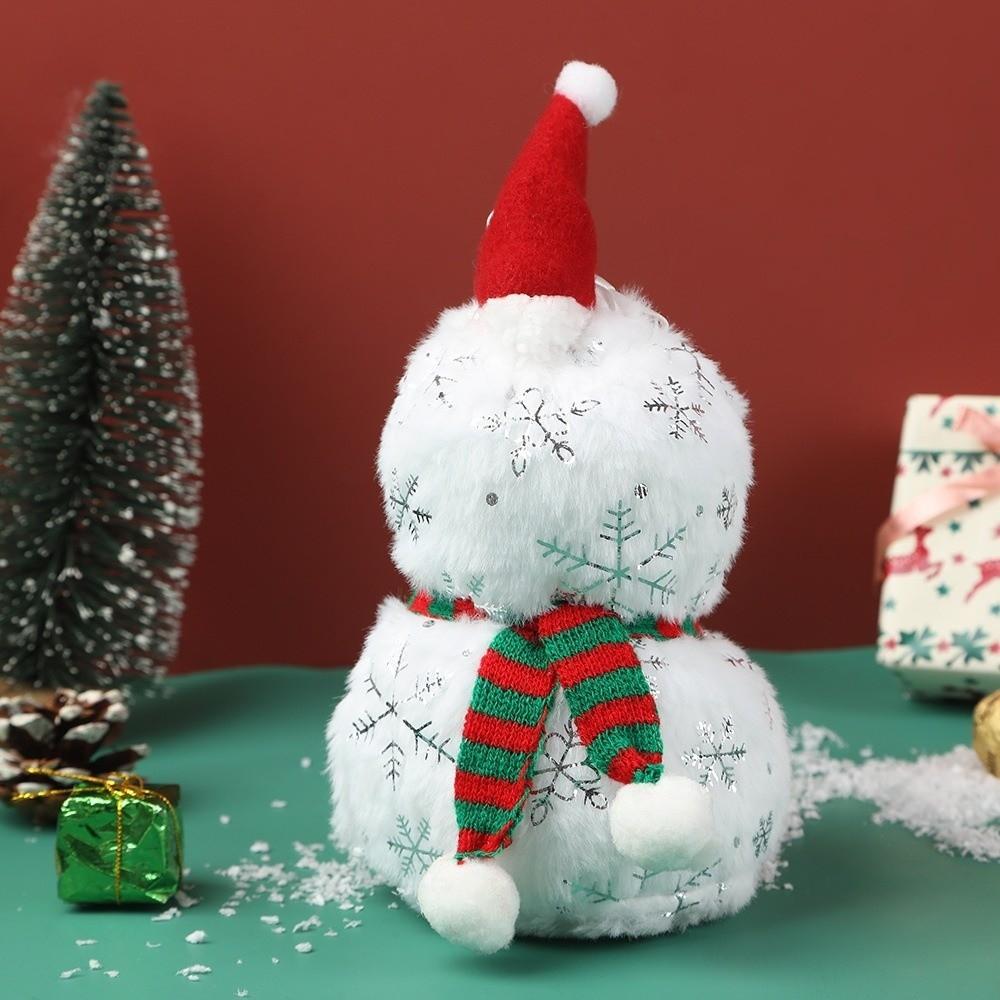 Portable Plush Snowman Doll DIY Christmas Snowman Candy Packagin Christmas Snowman Candy Bag