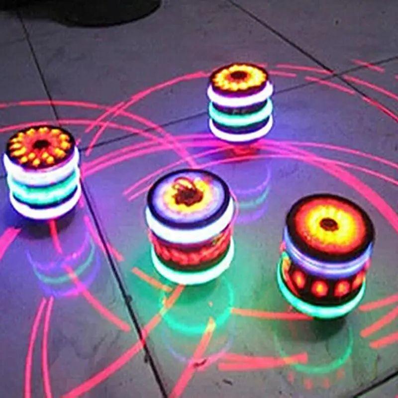 Electric Gyro Rotating Toy with Colorful LED Lights Outdoor Upgrade Boys & Girls Rotating Gyro Toy Children's Gift