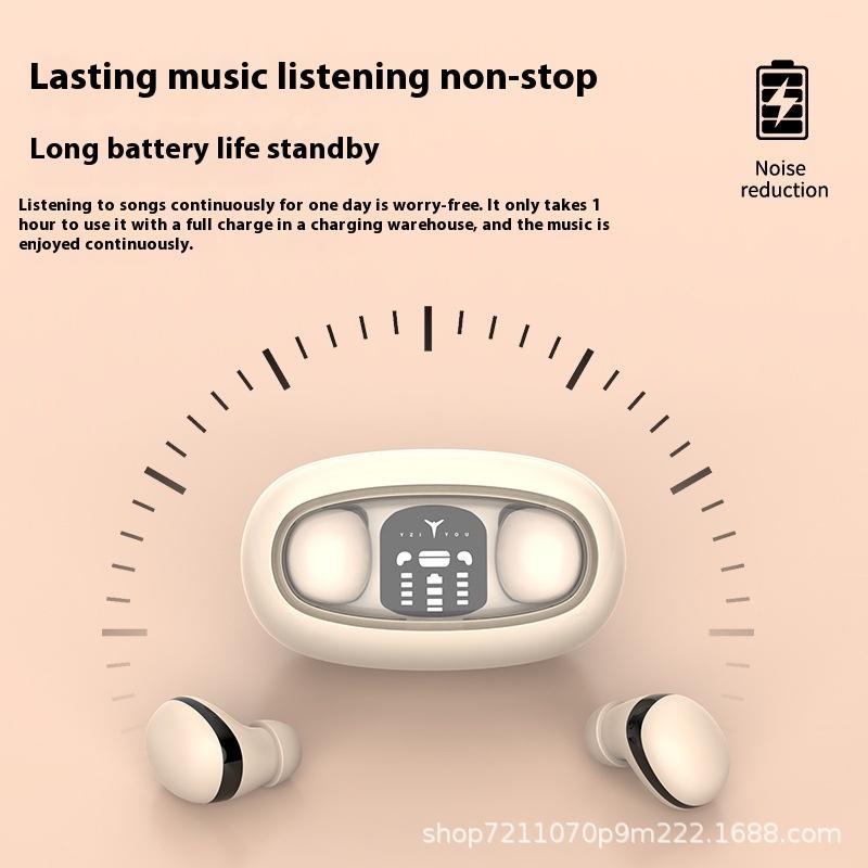 Unsichtbares, ultra-mini-kabelloses Bluetooth-Headset im Ohr, versteckt, echtes kabelloses, ultralanges Leben, HD-Anruf