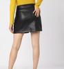 Designer 100% Genuine Lambskin Leather Black Women Slim Fit Skirt Mini Unique