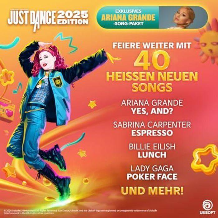 Jeu vidéo - ubisoft - just dance 2025 edition - 40 nouveaux titres - mode workout - code à télécharger