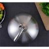 Stainless Steel Plate Cover Round Gold Steak Lid Western Style Food No Magnet Pan Lid Heightening Korean Barbecue BBQ Pot Cover