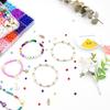 White and Black Bracelet Beads Set Creative Crafts Supplies Acrylic Flat Round Cartoon Letter Beads for Crafting