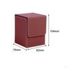 Card Deck Box Large Gathering PU Leather with Dividers Storage