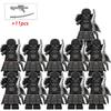 Samurai Warrior Building Block Figure 11 Pieces Safe Non-Toxic ABS Material Compatible with Mainstream Building Blocks Exquisite Armor