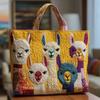 New Fashion Cute and Lively Lamb Series Digital Printed Fashion Popular Tote Bag Quilted Shoulder Tote Bag