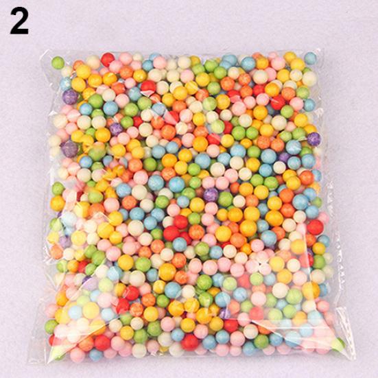 Assorted Colors Craft Foam Filler Foam Mini Beads Kids DIY Jewelry Bead Balls