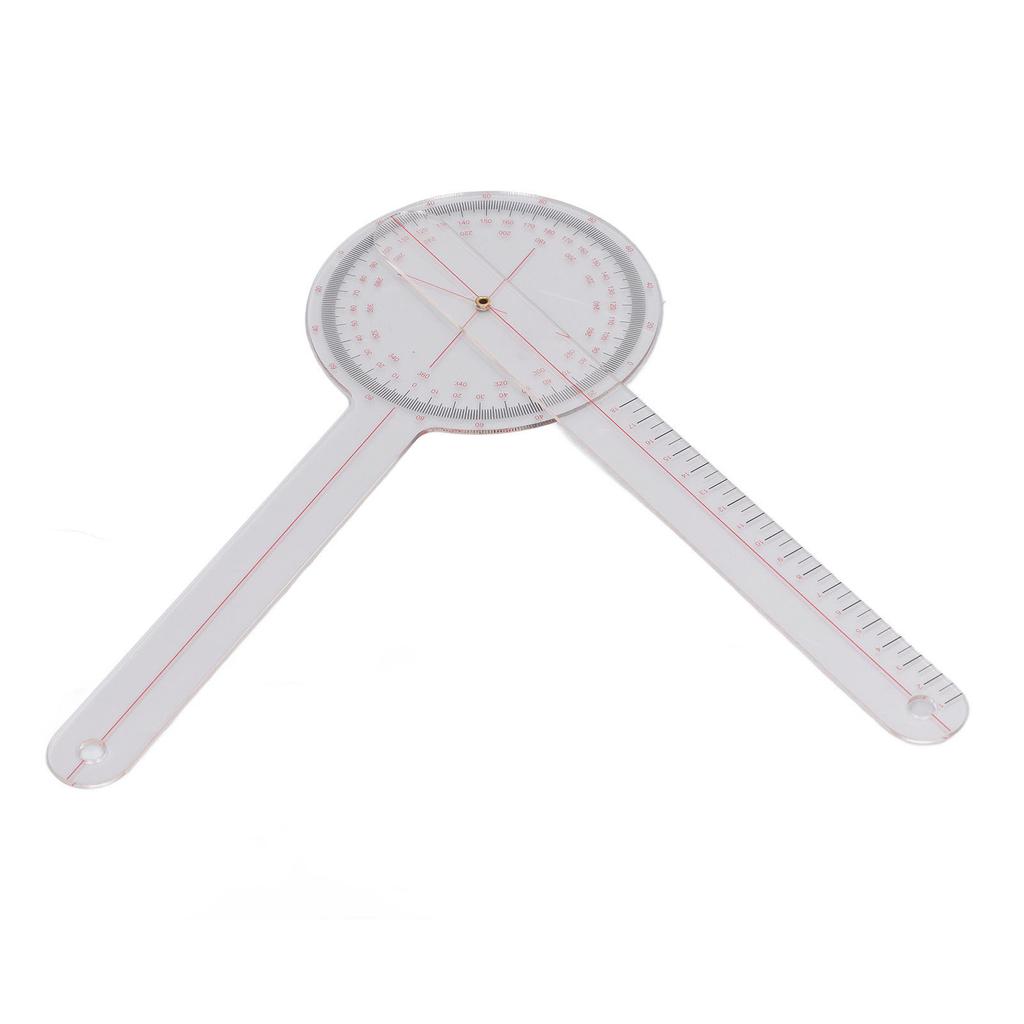 Orthopaedic Use Goniometer 360 Degrees Physical Therapy Angle Protractor Ruler for Knee Joint Elbow Shoulder Large