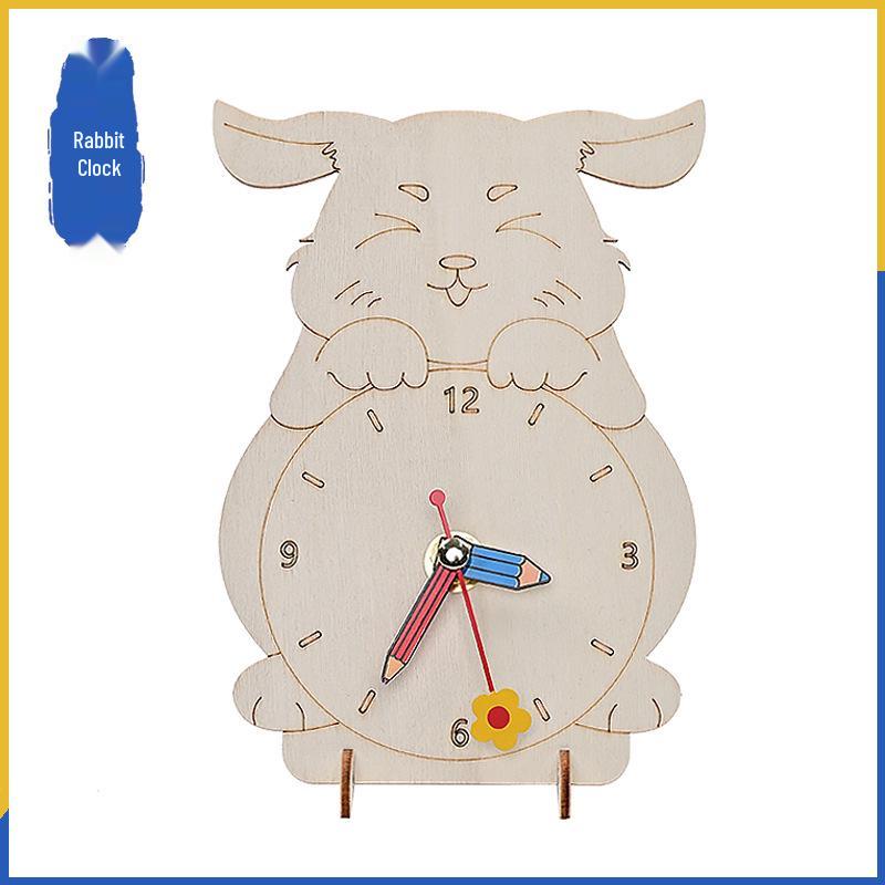Little Rabbit Clock STEM Kit for Kids - Science & Tech Experiment Materials