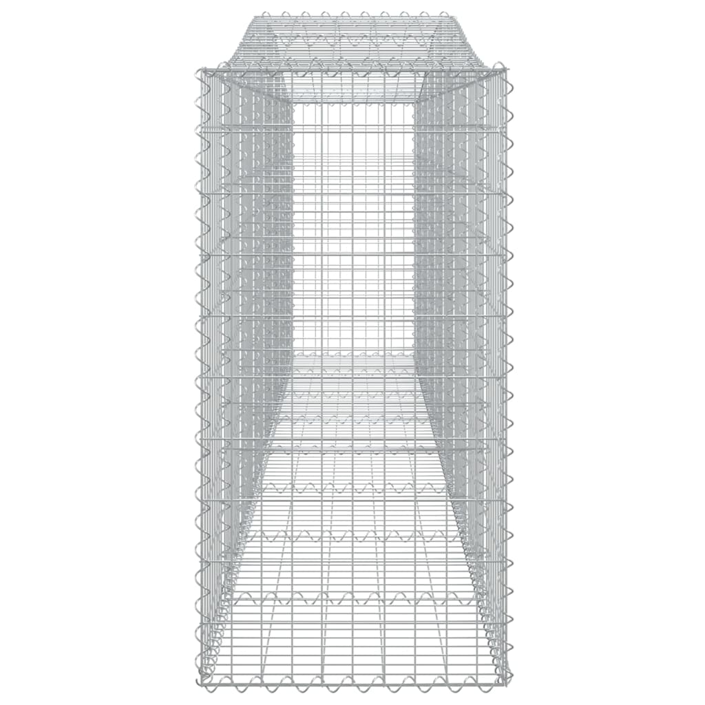 Vidaxl Kosze Gabionowe, 2 Szt, 400X50X100/120 Cm, Galwanizowane Żelazo