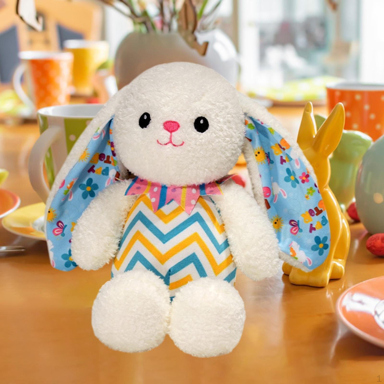 

11,81-дюймовый кролик, милый табакерский зверек в мягкой пытке кролика для пасхальных подарков белый