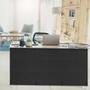 under Desk Privacy Panel Self-Adhesive Modesty Panel Heavy Duty Desk Skirt with Wire Pocket Cable Management Organizer for Office Desk Standing