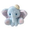 Adorable Plush Elephant Keychain Handmade Cute Bag Charm Short Plush Pink Blue Gray