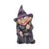 Resin Halloween Witch Sculpture Funny Garden Dwarf Figurine Crafts Gnome Statues  Tabletop