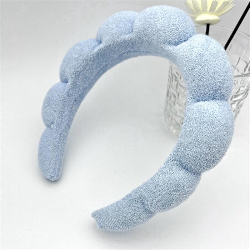 Bubble SpongeHair Band Fashion Women Skincare Makeup Shower Hair Hoop Puffy Hair Hoop Retro Hair Bands Soft Hairband Headwear