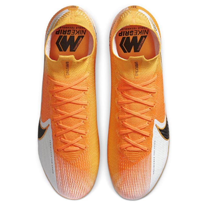 Nike Mercurial Superfly 7 Elite AG-Pro 'White Orange' Sneakers AT7892-801
