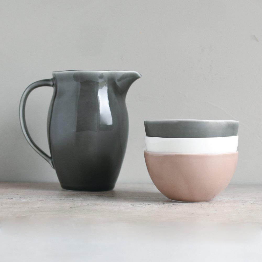 Kinto ATELIER TETE Drink Pitcher, 900ml, Off-White, 34901