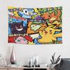 Cartoon Pokemons Anime Theme Cutecore Tapestry Wall Hanging Blanket Tapestry Home Decor Items Wall Decorations