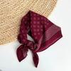 Retro Vielseitig Elegant Business Wolle Quadratischer Schal Dünner Hals Warm Kleine Krawatte Damen Kleine Schals