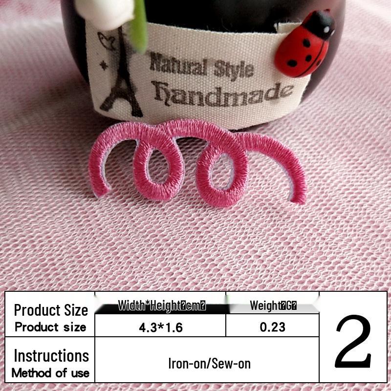 In Stock: Cute Mini Star Embroidery Patch for Clothing Decoration