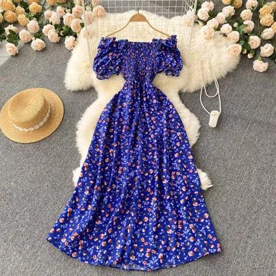 Robe de plage à taille cintrée et robe de vacances en bord de mer