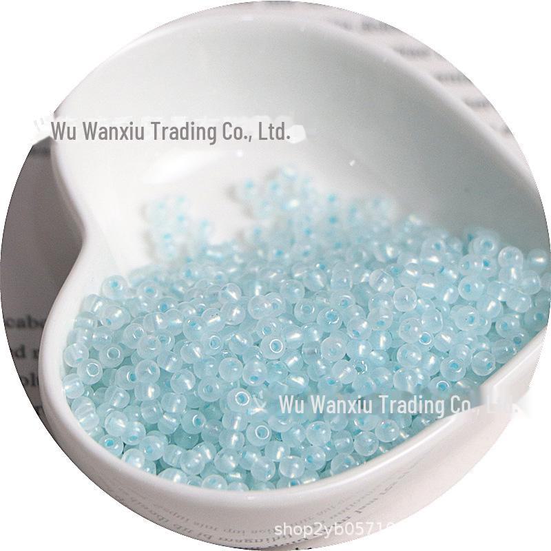 

3 мм нефритовые стеклянные рисовые бусины для самодельных украшений: Браслеты, ожерелья, кольца 2mm 10g ~700 beads