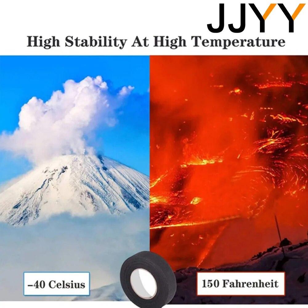 Width 15mm*15M Electrical Insulation Tape Heat-resistant Wiring Harness PET Bundle Flame Retardant Tape