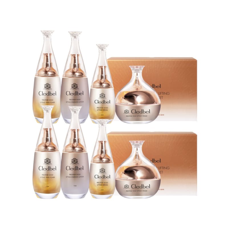 

(2 sets) Clédbel Prestige Gold Lifting Basic 4-piece set / Lotion + Toner + Serum + Cream