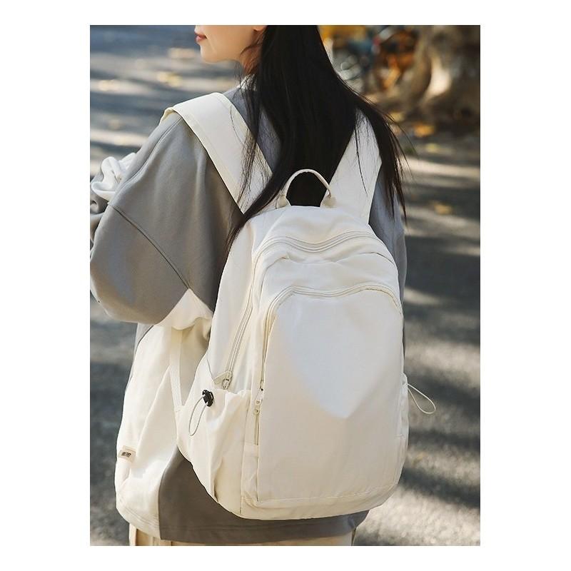 Minimalist Nylon Backpack For Women And Men With Laptop Compartment For School And Travel