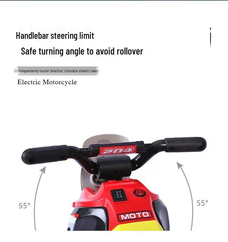 Kid's Electric Ride-On Tricycle: Self-Driving Toy Motorcycle for Toddlers.