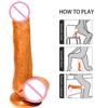 Artificial Sex Men's Dildo Piggy Vibration Masturbadores Rubber Adult Toys Exercisers Lesbians Orgae Toys Adult Products Funs