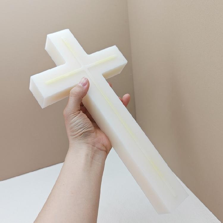 Formy na svíčky ve tvaru kříže pro výrobu mýdla, čokolády, svíček, vánoční dárek